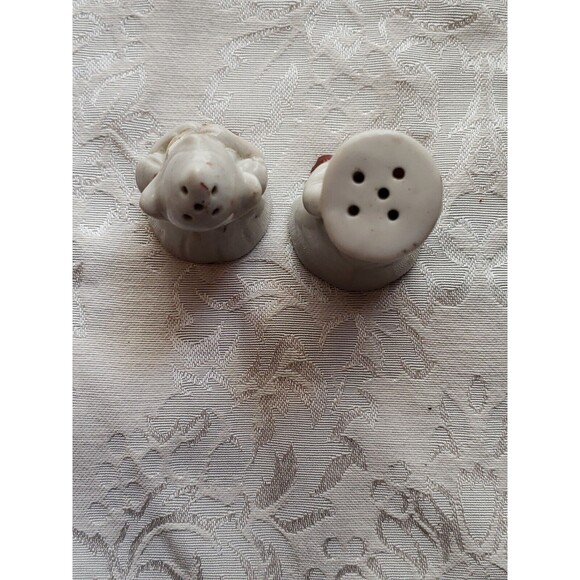 Vintage Dutch Boy Girl Salt And Pepper Shaker Set Japan 2.5" Chef - Picture 14 of 16